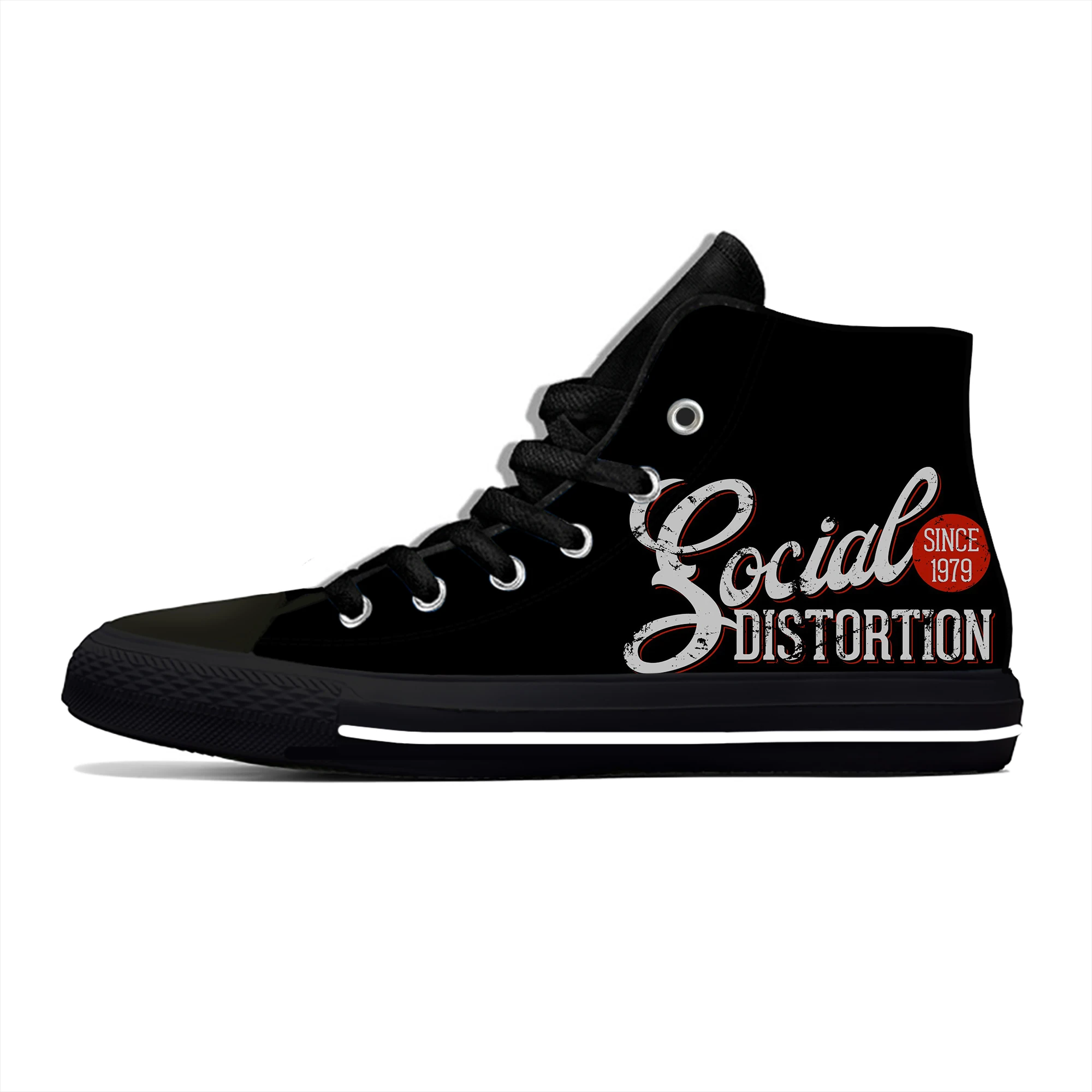 

Music Band High Top Sneakers Social Distortion Mens Womens Teenager Casual Shoes Running Shoes 3D Print Lightweight shoe