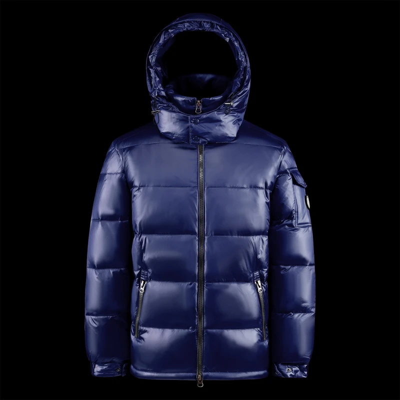 Winter Down Jacket Men's Short Retro Glossy Detachable Hooded White Duck Down Warm Coat Women High Quality Cold-proof Parka