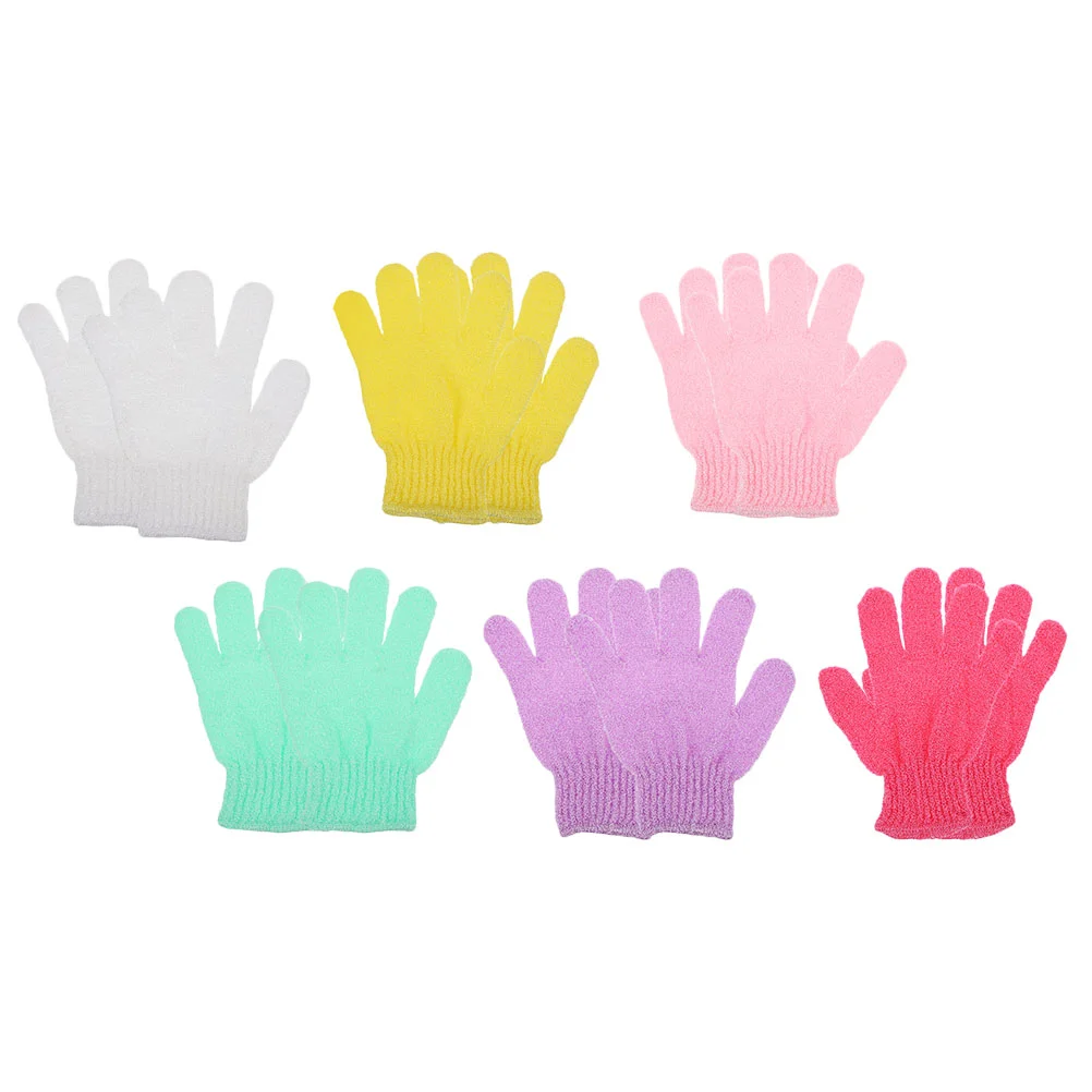 

Exfoliating Gloves Shower Brush Exfoliator Bath Body Scrubber Scrubbing Mittens