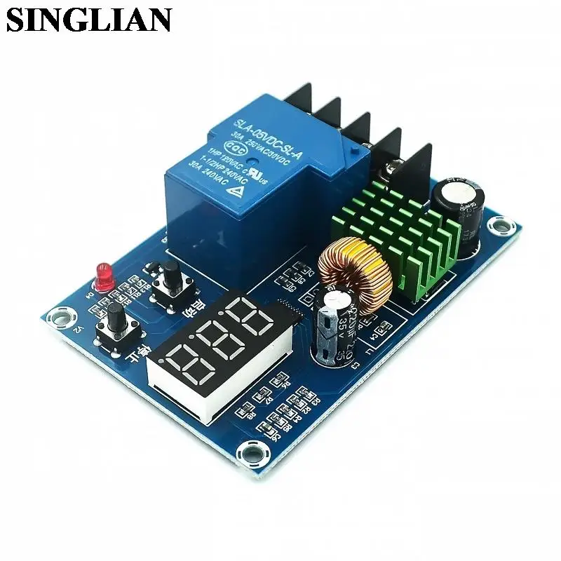 

XH-M604 18650 Lithium Battery Charging Control Board DC 6-60V Li-ion Lead Acid Battery Charge Protection 12V Digital Voltmeter