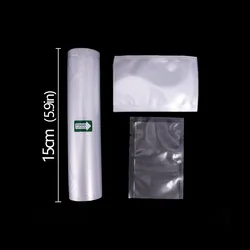 Vacuum Sealer Food Storage Bags - 500cm Roll for Sous Vide, Meat, Fruits, & Vegetables (15cm)