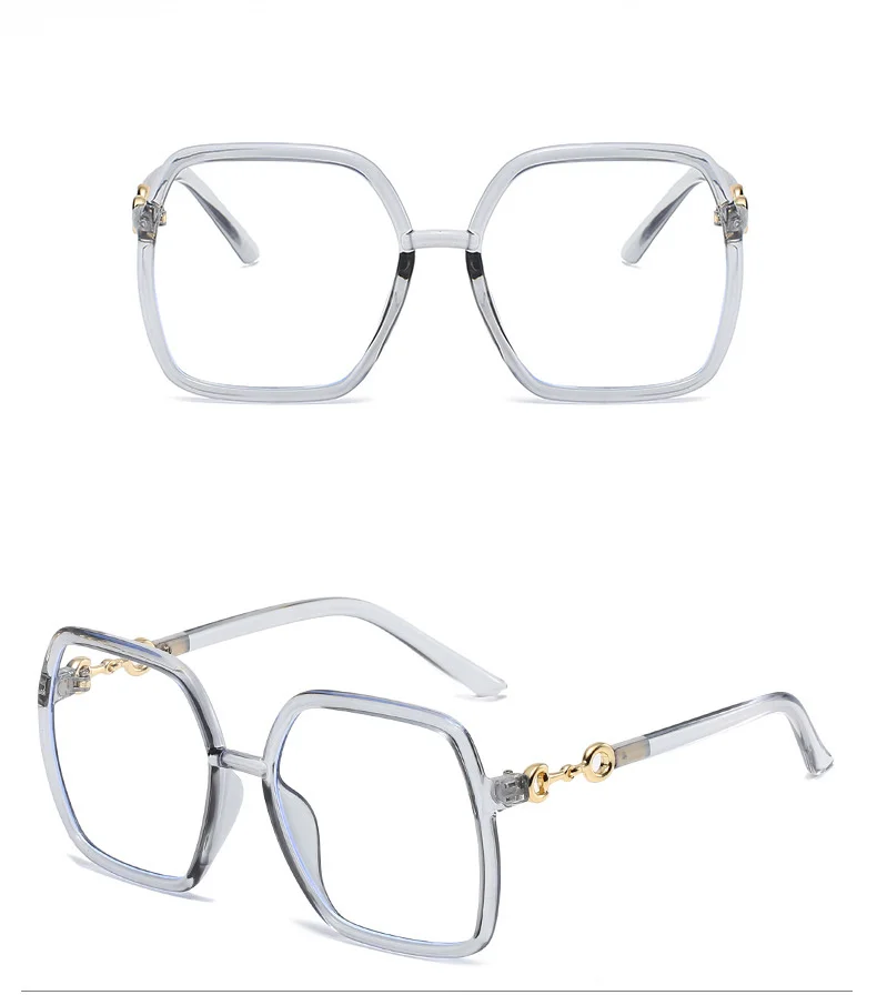 Schutzbrille, Übergröße, blaues Licht blockierende Brille, Brillenglas, Computerbrille für Damen, Unisex, lindert Brillen – Detail 4
