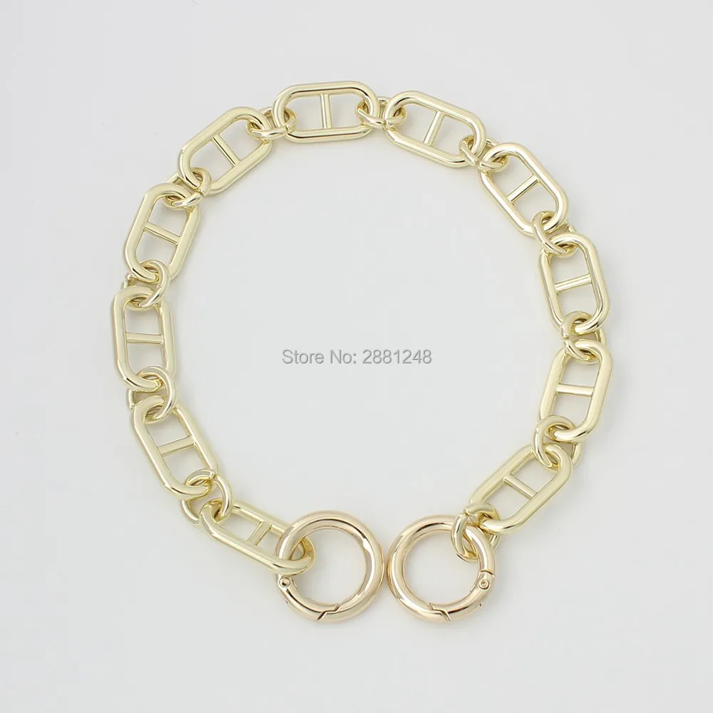 18mm new grade Good match zinc alloy chain strap bag parts handles Accessory Factory Plating Cover Wholesale handbag strap