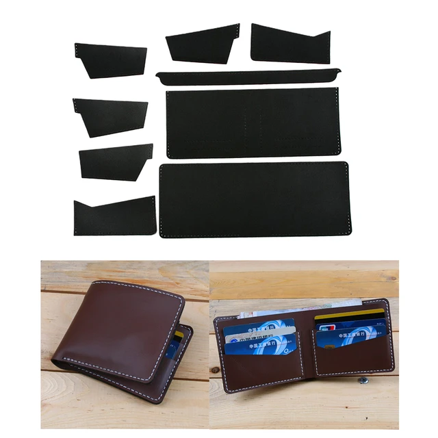 Vintage Leather Billfold Kit DIY Leather Wallet Kits for Men Women