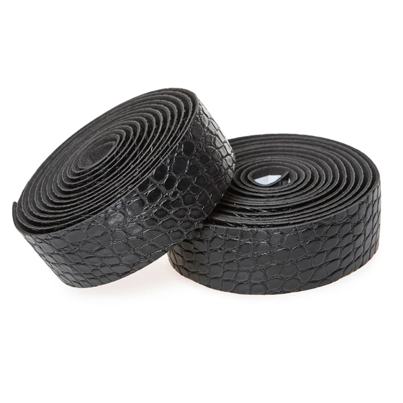 Road Bike Serpentine Handlebar Straps Bicycle Leather Handlebar Straps Bicycle Grip Mountain Bike