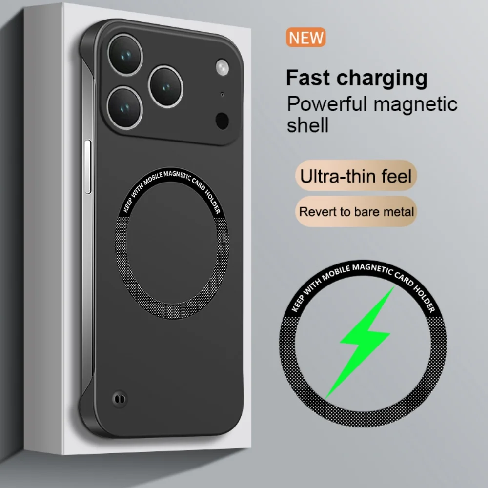 Ultra Thin Frameless Magnetic Hard Case with Matte Finish