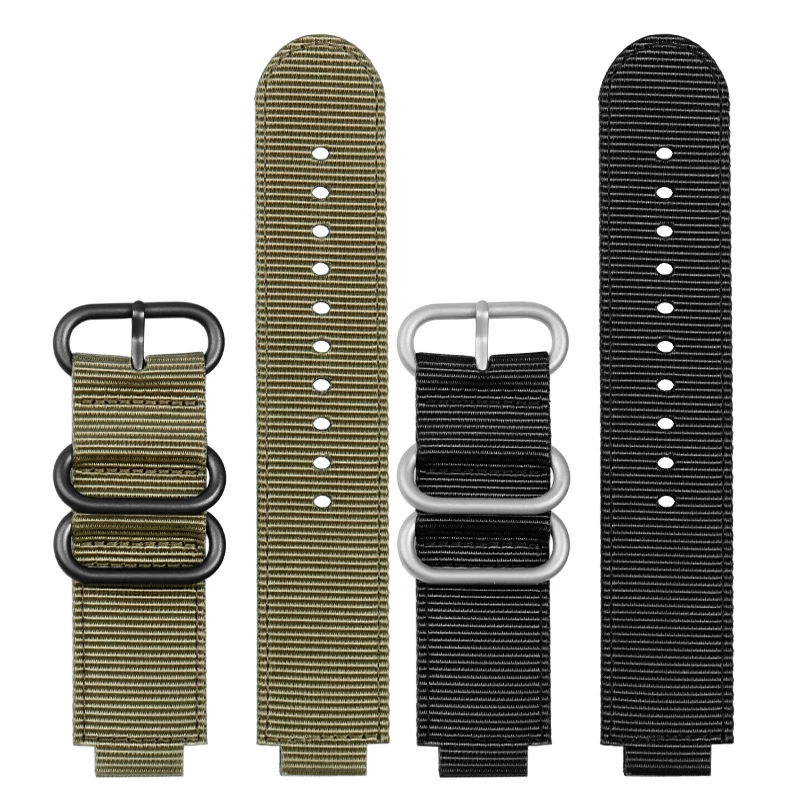 Premium Men's Nylon Watch Strap - 24x16mm, High-Quality Strap Accessory