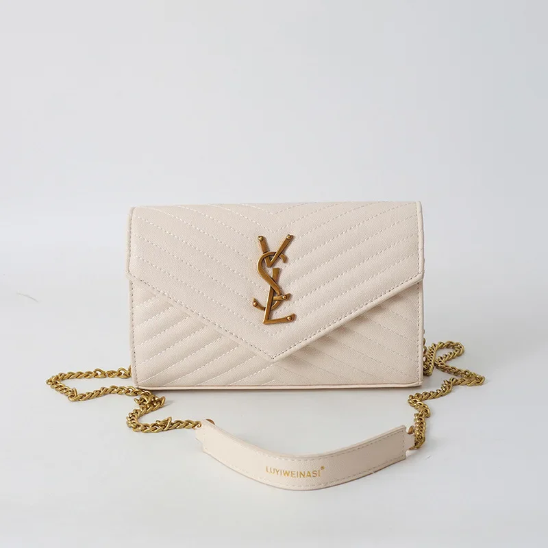 Millennial Pink Diamond Chain Bag‌ 2025Trendy Small Fragrant Wind Crossbody,Vegan Leather Shoulder Purse for College/Coffee Date