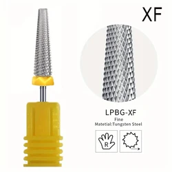 Versatile Extra Long Tungsten Carbide Nail Drill Bits for Safe and Efficient Gel and Acrylic Removal (24mm Tapered XF)