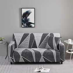 Floral Patterned Stretch Sofa Cover - Elegant Furniture Protector for Home and Office Décor (Color 20)