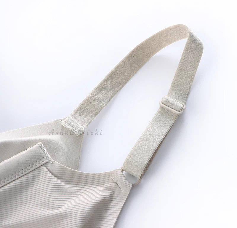 Soft Support Strips Skin-friendly Underwear Comfortable Close-Fitting No Steel Ring Gathered Up Beautiful Back Latex Cup Bra