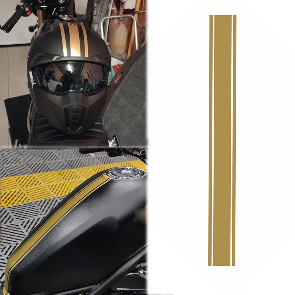 50CM Stripe Motorcycle Stickers Refit Motorbike Fuel Tank Body Decoration DIY Racing Helmet Stickers Waterproof Vinyl Decals 1PC
