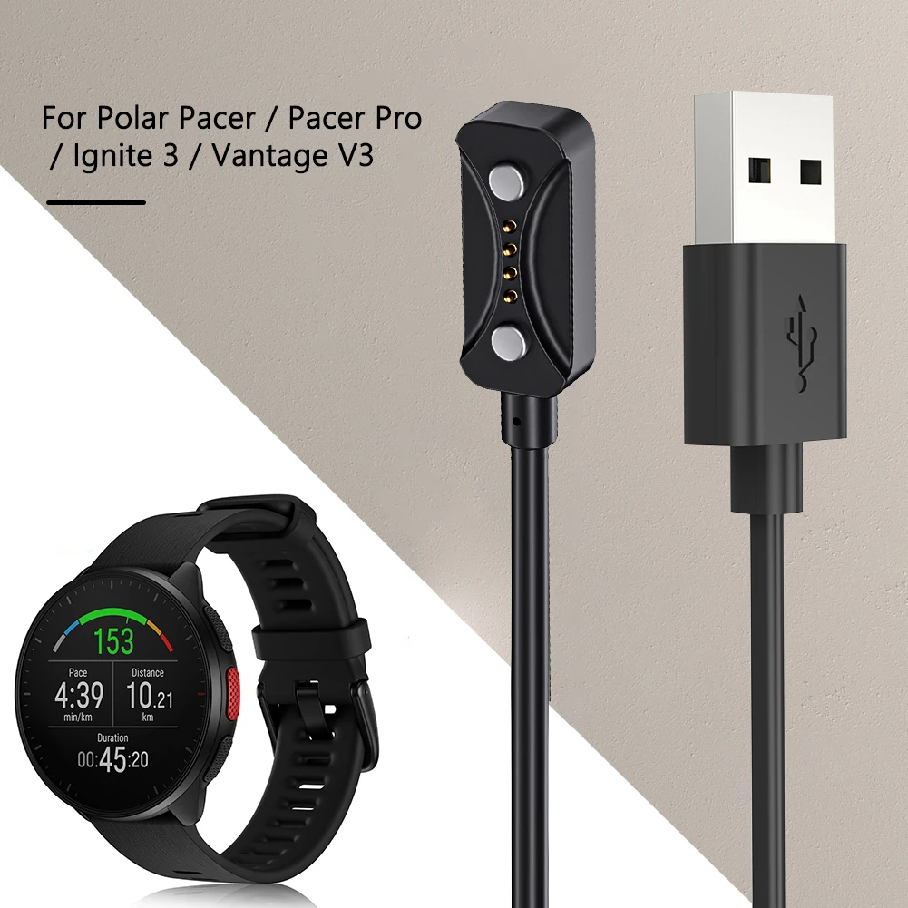 1m USB Charging Cable Charger For Polar Pacer/Pro/Ignite