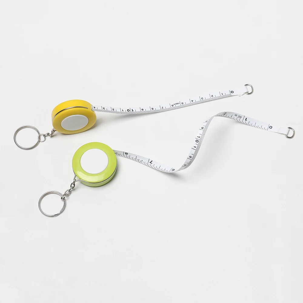 Colorful Plastic Camping Tape Measure Keychain Tool