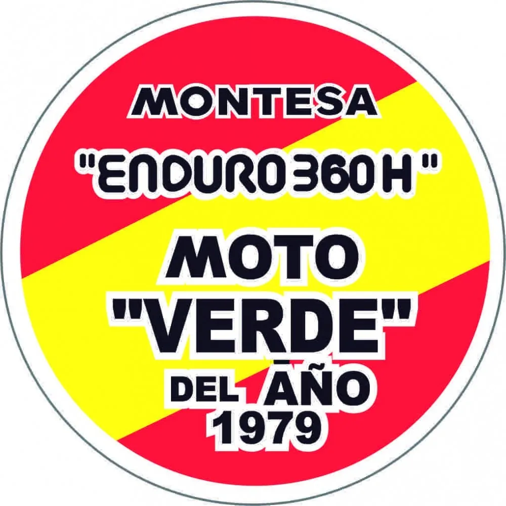 Adesivo Classico Compatibile Per Moto Montesa Enduro 360 H "Moto Verde"