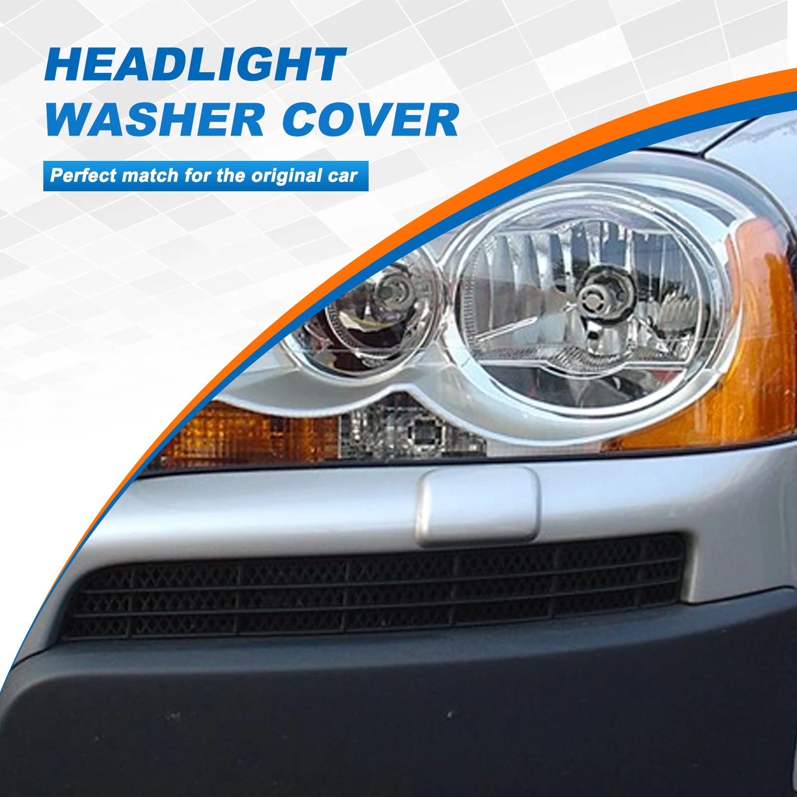Front Bumper Headlight Washer Cover Cap Headlamp Jet Spray VOLVO XC90 Accessories 2003 2004 2005 2006 30698208 30698209