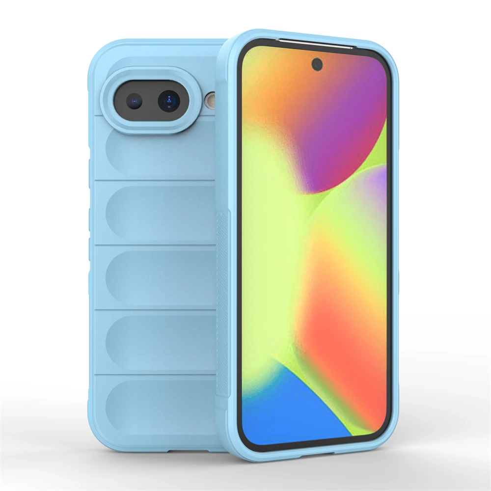 Enhanced Shockproof Soft Silicone Phone Case with Camera Protection - Skin Feel TPU Cover