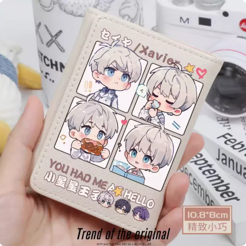 Anime Love and Deepspace Xavier Fashion Wallet PU Purse Card Coin Hasp Money Bag Cosplay Gift B1237