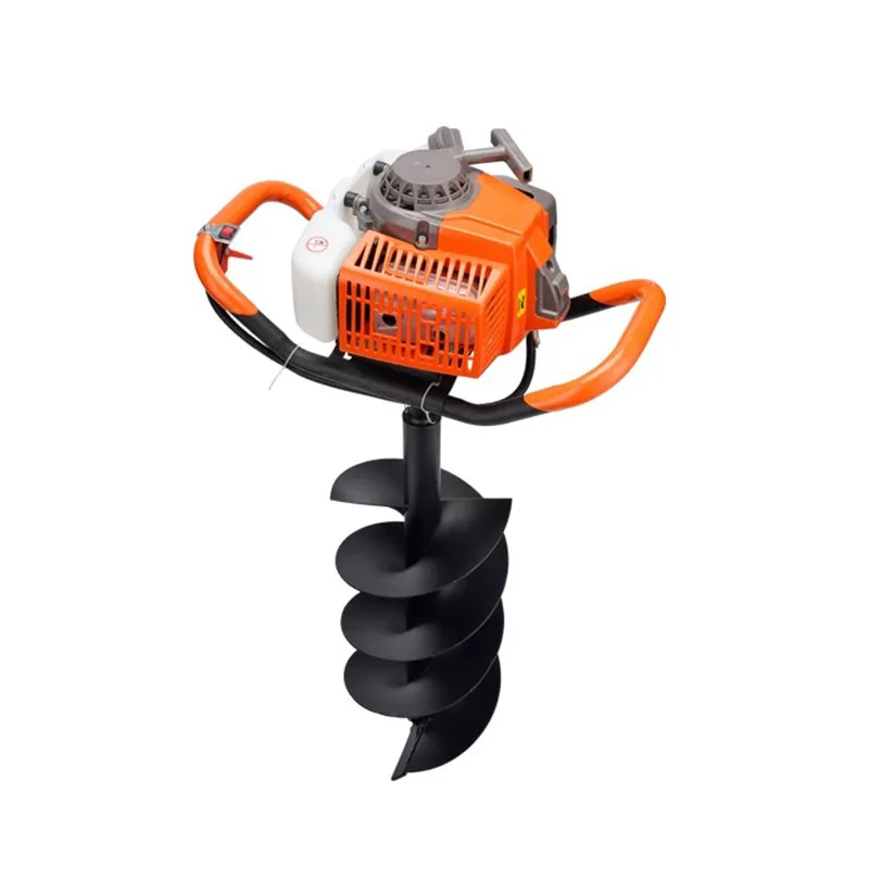 Ground drill Post Hole Excavator 2 Stroke 98CC Petrol Soil Drill Drill 5.2kw Fence Ground Installing Guardrail Railings
