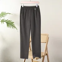 Casual Autumn Pants Daily Fashion Office Fashion Brand Elastic Waist Pants Plus Size Women's Plus Size Spring Pants - Image 4