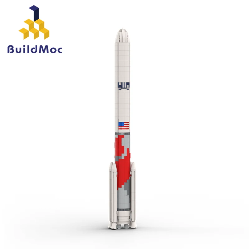 

Конструктор MOC American 1:110, вулкан-Центавр, ракета, набор строительных блоков, переносчик Сатурна, пусковая машина, кирпичи, игрушки для детей, подарок на день рождения