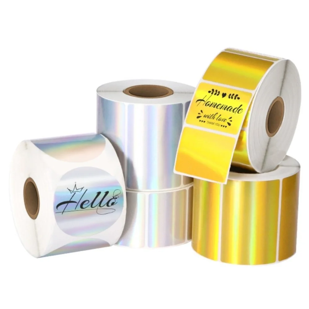 230pcs New Thermal Laser Label Paper 40x30 mm Waterproof Rectangular Label Self Adhesive Tear-resistant Label Roll