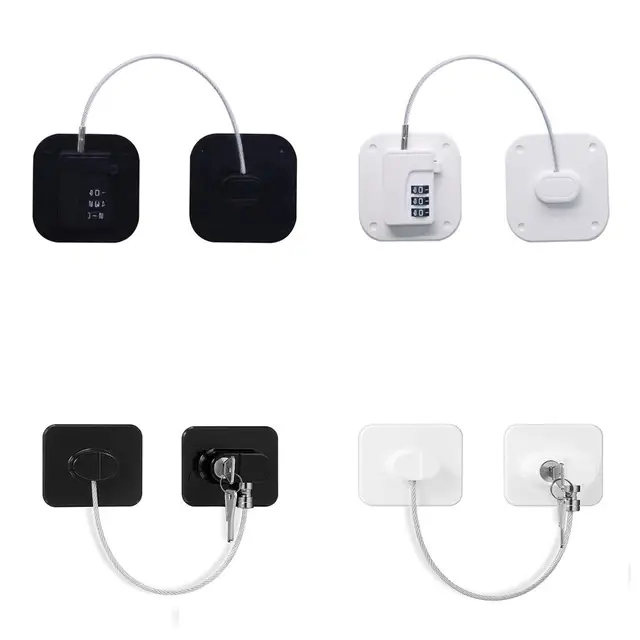 상품명: 열쇠 또는 코드 잠금 아기 안전 냉장고 잠금 장치, 유아 보안 캐비닛 잠금 장치, 슬라이딩 옷장 도어 잠금 장치