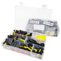 AMP Waterproof Auto Wire Connectors Kit 96/100/192/300/254/622PCS Box 1-6 Pin Male-Female Quick Plug Socket Vehicle Wiring Seal 6