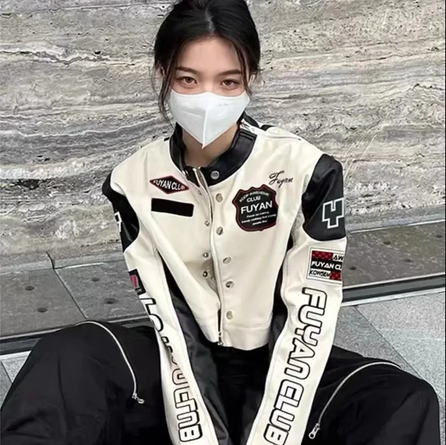 Yiciya Bomber Woman Varsity Embroidery 