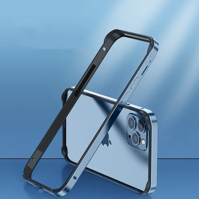 Premium Aluminum & Silicone Anti-Collision Phone Frame Luxury Case
