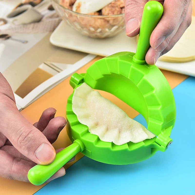 Description Picture 2 of itemPlastic Dumplings Maker Mold Hand Dough Press Dumpling Clip DIY Pie Ravioli Mould Maker Kitchen Pastry Tools Cooking Accessories