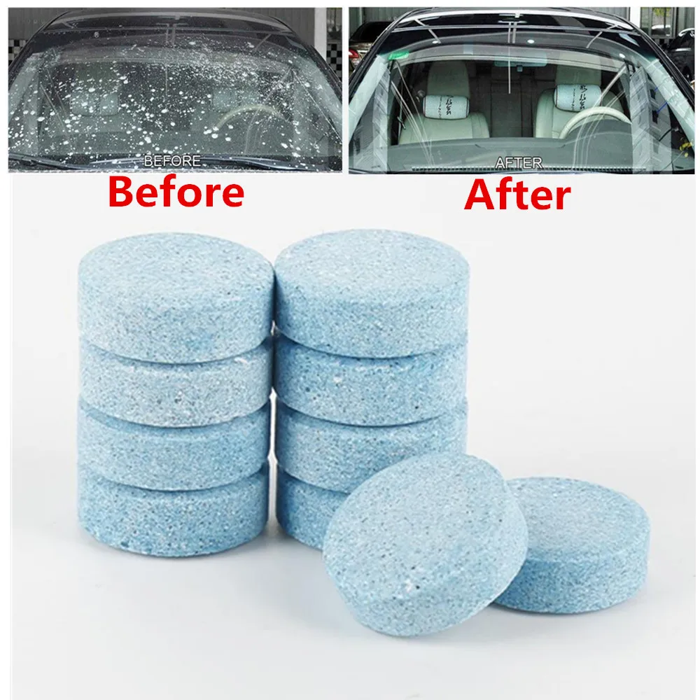 Best Car Windshield Cleaner Concentrated Effervescent Tablets 1pcs=4L Water Glass Water Dust