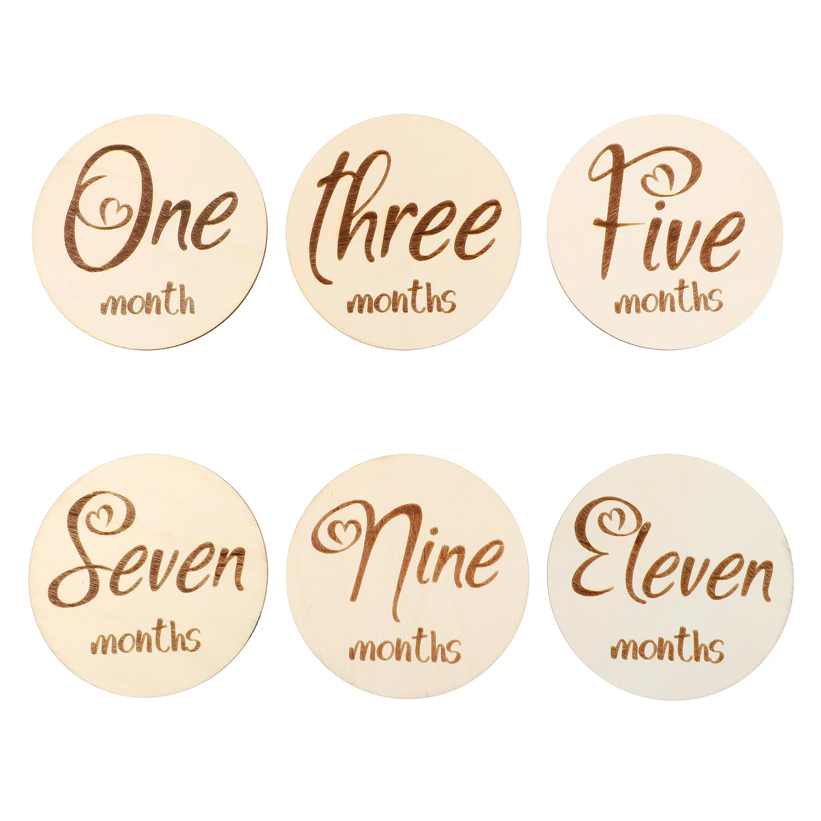 

Double-sided Photo Props Baby Milestones Cards Newborn Infant Growth Belly Monthly Sign