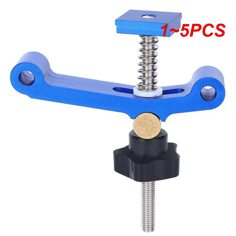 

1~5PCS T Track Clamping Small Rust-proof Powerful Firm Carpenter Universal Screw Woodworking Tools T-track Hold Down Clamp Blue