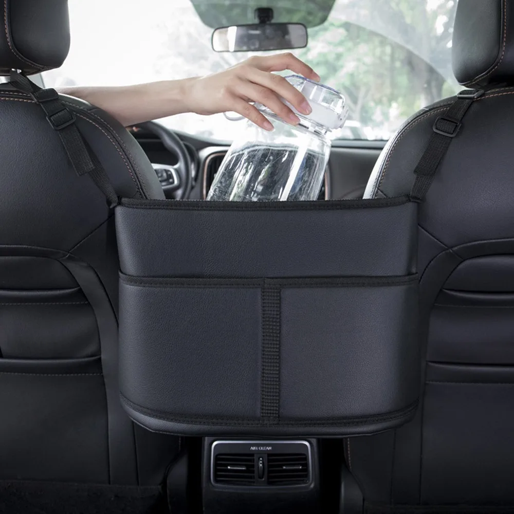 Leather Seat Back Organizer Box Car Handbag Holder Between Seats Organizer  Front Seat Gap Filler Armrest Backseat Storage Case