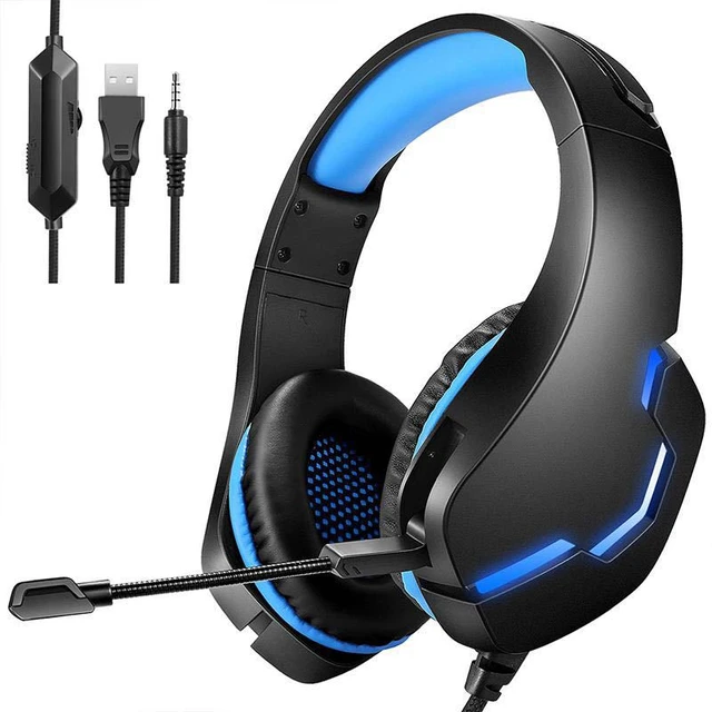 Professional Led Light Wired Gaming Headphones With Microphone For Computer  PS4 PS5 Xbox Bass Stereo PC Gaming Headset Gifts - AliExpress