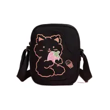 

HAPPIEST Women's Mini Bag Nylon Cartoon Pattern Ladies Shoulder Crossbody Handbag Phone Purse Small Pouch for Girls Woman 2022