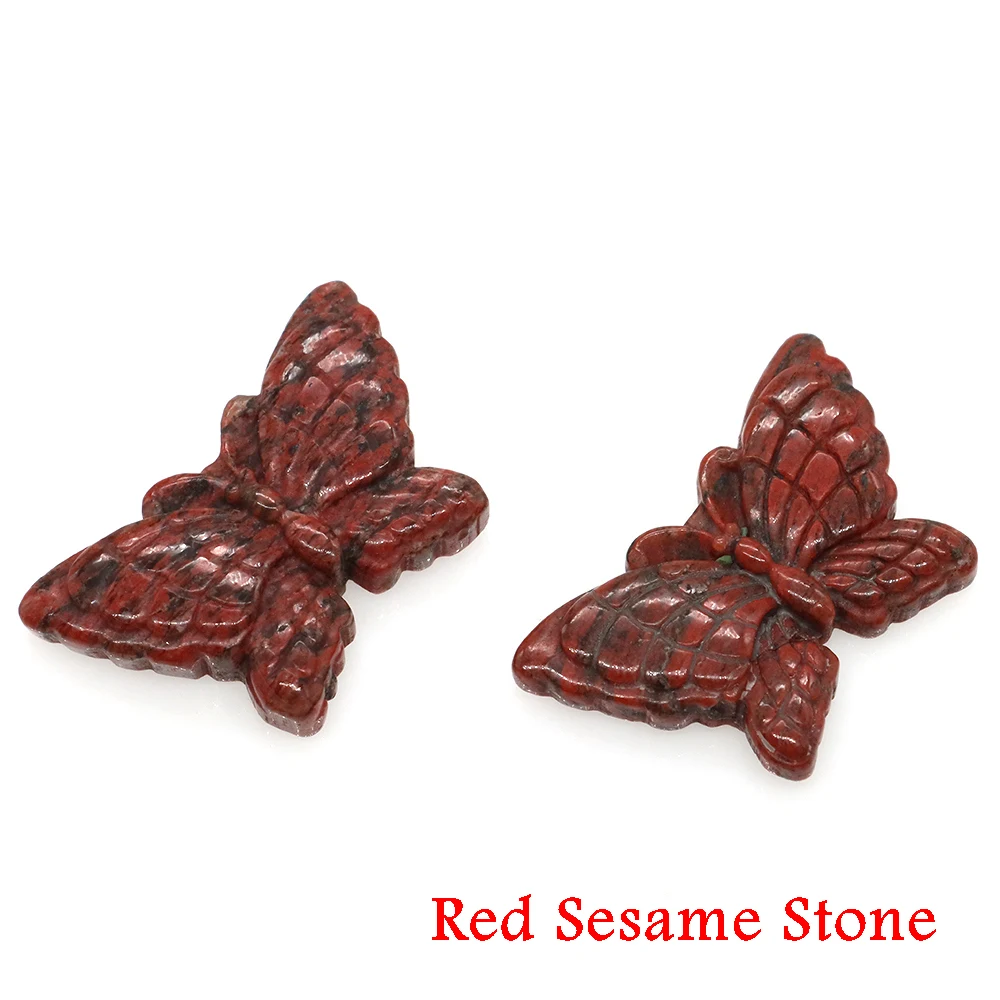 1,9" Naturkristall Stein Quarz Schnitzerei Schmetterling Statue Heilung Reiki Insekt Figur Dekoration Büro Geschenk Yoga Weihnachten – Detail 7