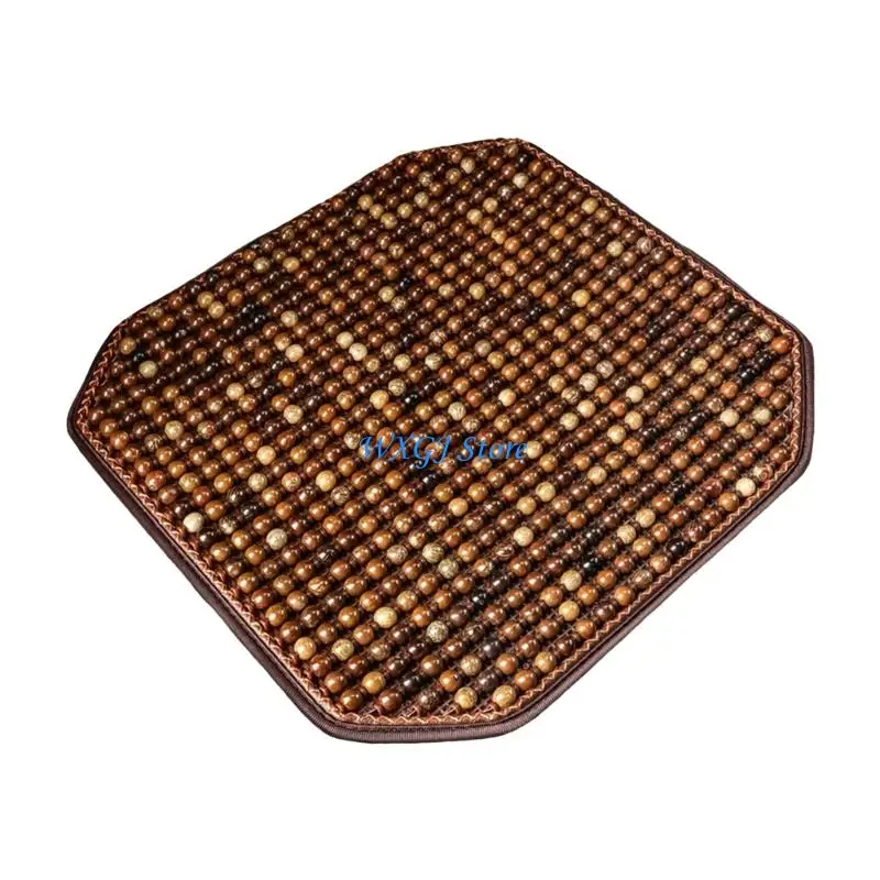 37JE 마사지 요추 통기성 냉각 자동차 좌석 쿠션 Jade Bodhi Beads는 트럭 운전사 및 편안함을 추구하는 사람들을위한 피로를 완화합니다.