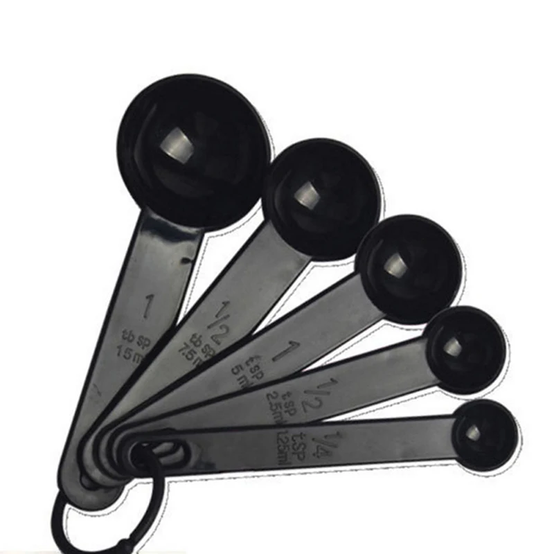 Salt oil kitchen spoon measuring works spoons cup baking utensil set 5pcs