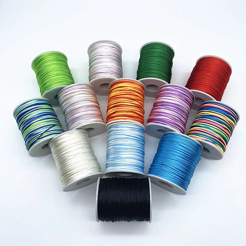Elegant Nylon String Tassel Satin Rope