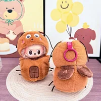 Vêtements pour Labubu Wacky Mart, vêtements de poupée mignons, vêtements alimentaires cafards, tenue de crevettes frites, Costumes de dessin animé, costume de poupée à faire soi-même 5