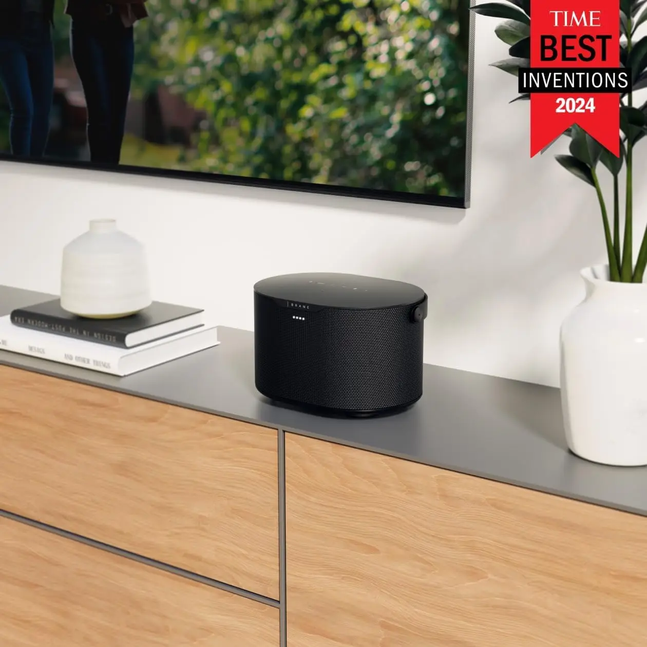 NEW-Brane X Smart Speaker, Portable Wireless Bluetooth Speaker, Internal RAD Subwoofer, 12 Hrs Playback, Waterproof IP57