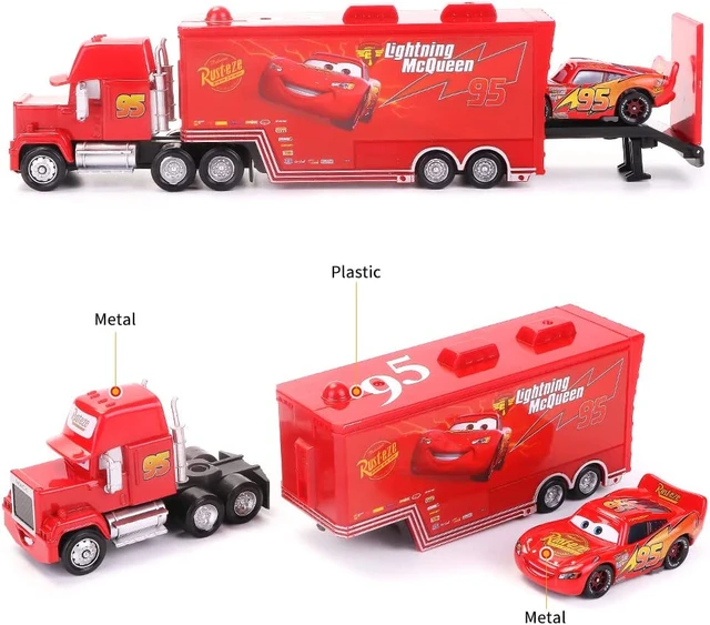 Carrinhos de brinquedo do filme carros 3 da disney pixar, centro de corrida,  danos, swervez, no.19, relâmpago mcqueen, 1:55, carro de metal, presente de  natal para crianças, ano novo - AliExpress