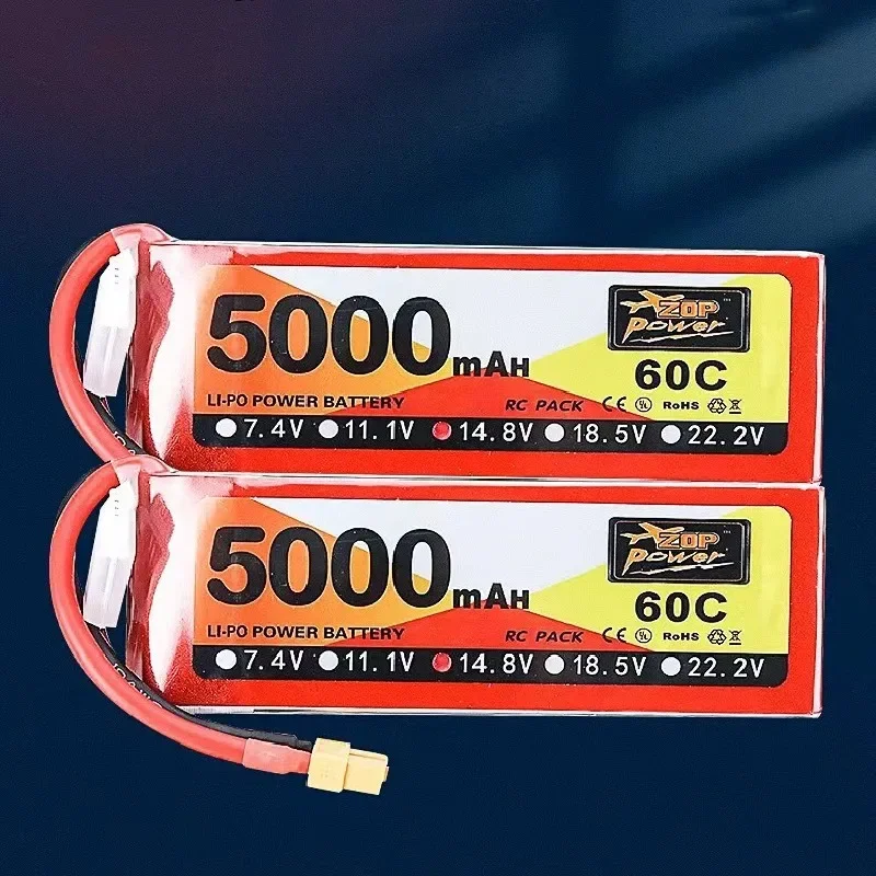 

New type 14.8V 5000mAh 60C high-power and large capacity RC aircraft UAV RC car yacht model special battery