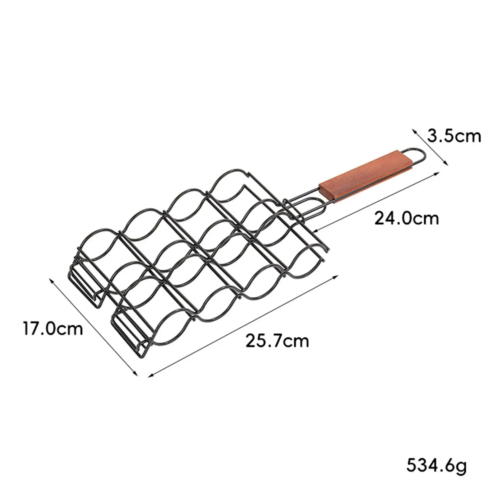 Corns Grilling Holder Sausage Grilling Basket Portable BBQ Rack for Camping