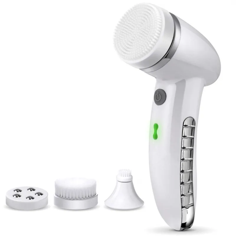 

Four in one electric female facial wash brush USB female electric facial wash instrument makeup removal massage