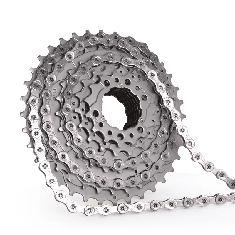 Bicycle Chain Bicycle Chains Bike Chain 8 9 10 11 Speed MTB Mountain Bike Road Bicycle Chain 116L 6/7/8S 9s Silver For Shimano Sram Accessories