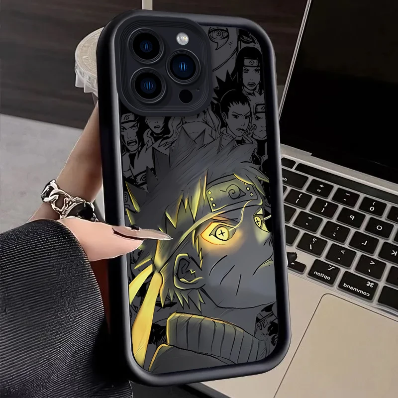 thumbnail image 1 of Funda de teléfono suave de Anime n-naruto para iPhone, 15, 14, 13, 12, 11 Pro Max, XS, X, XR, 8, 7, 6S, 6 Plus, SE, 2020, silicona líquida, a prueba de golpes, 1 of 5