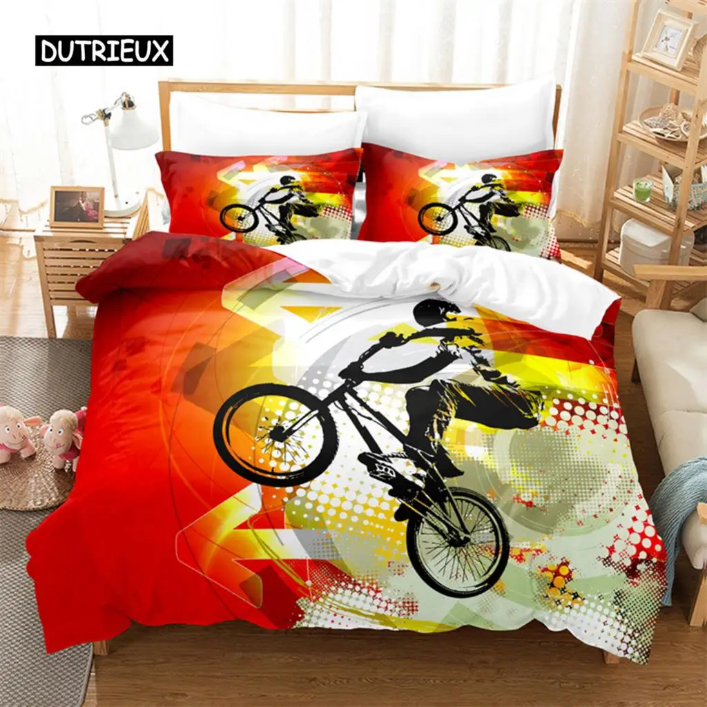 

Motorcycle Poster Bedding Set Duvet Cover Set 3d Bedding Digital Printing Bed Linen Queen Size Bedding Set Fashion Design